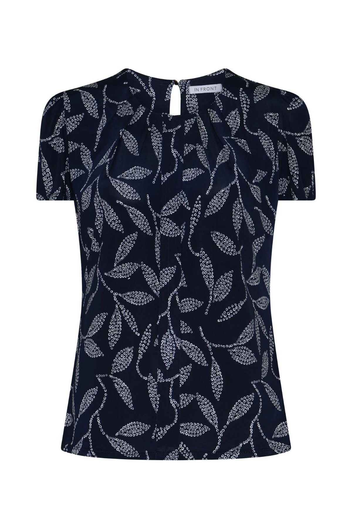 Marcia blus kortärmad Navy - 16998