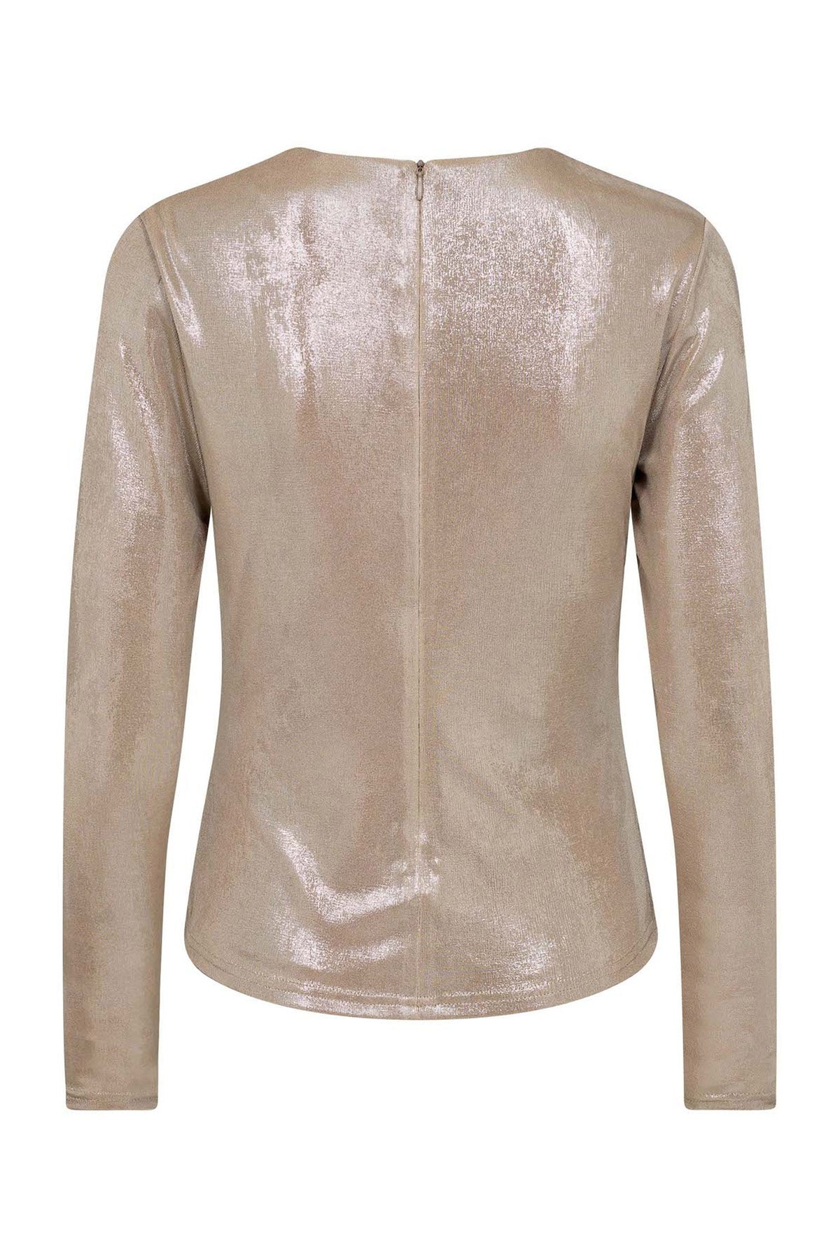 MargotCC Drape Blouse 127-Champagne - 33204