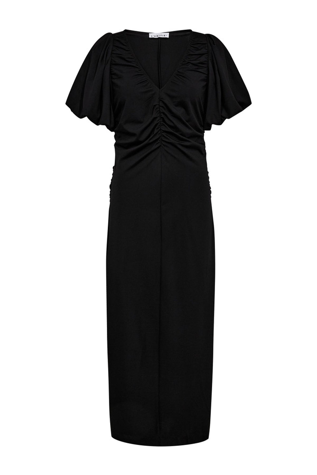 Marise Draperad Klänning Svart - HL10477