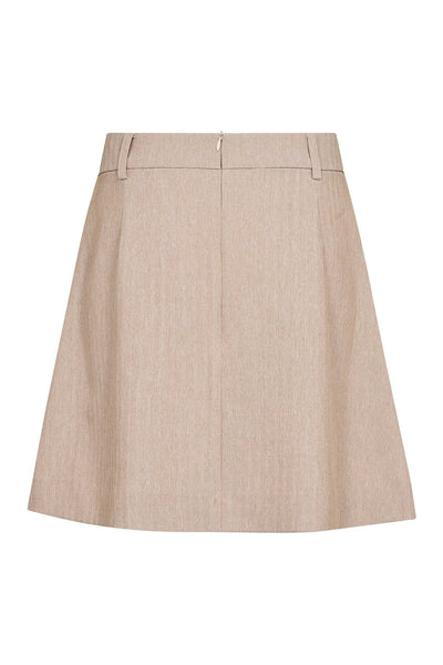 MarloCC Pocket Pleat MiniSkirt 18-Sand - 44044 Thumbnail
