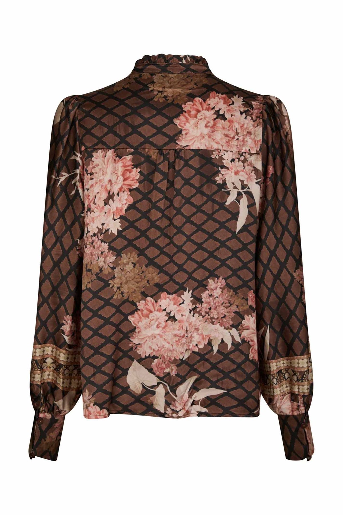 Massima Botanical Border Blus Svart - 167029