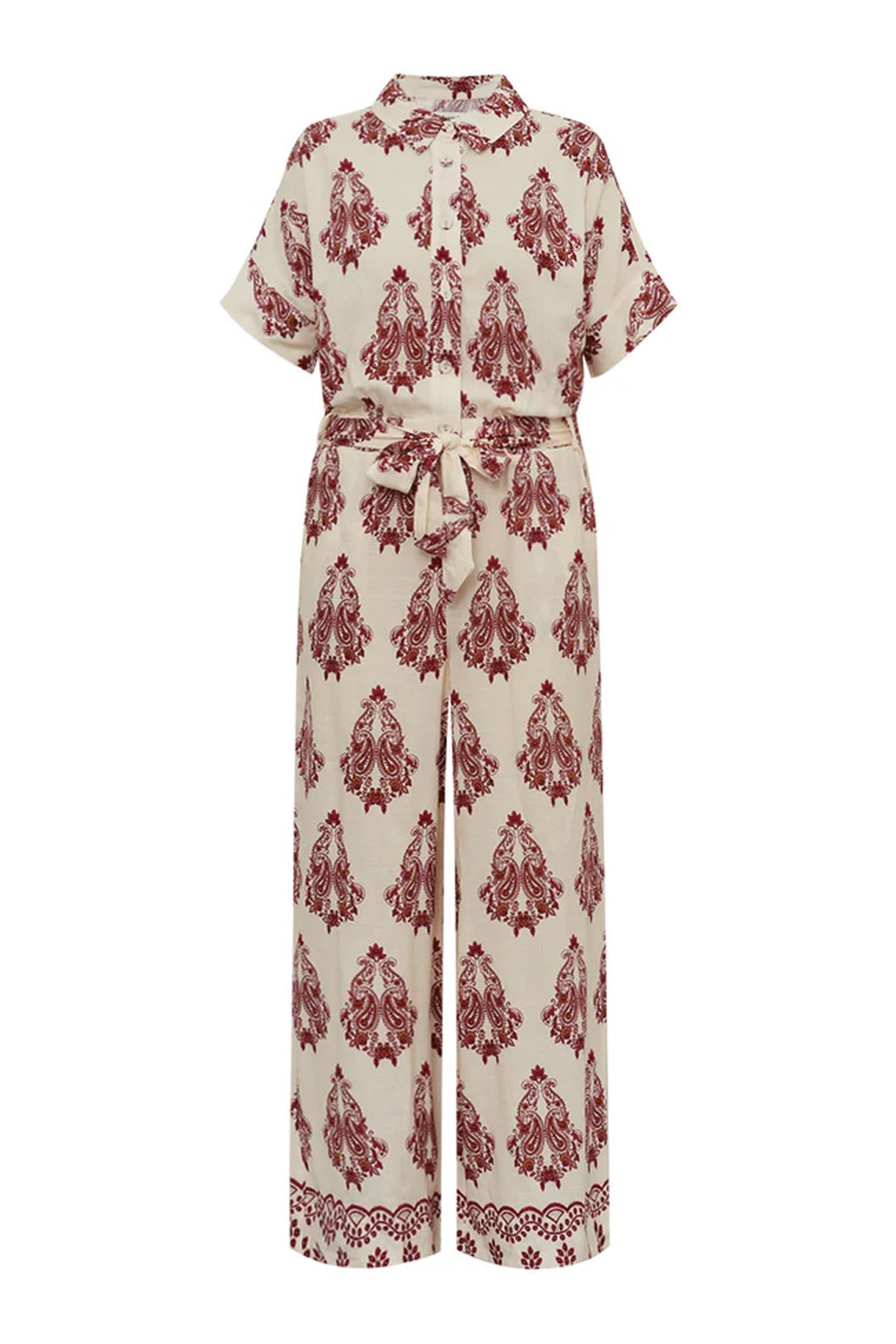 Mathildell Jumpsuit Ss Creme - 26256-4000
