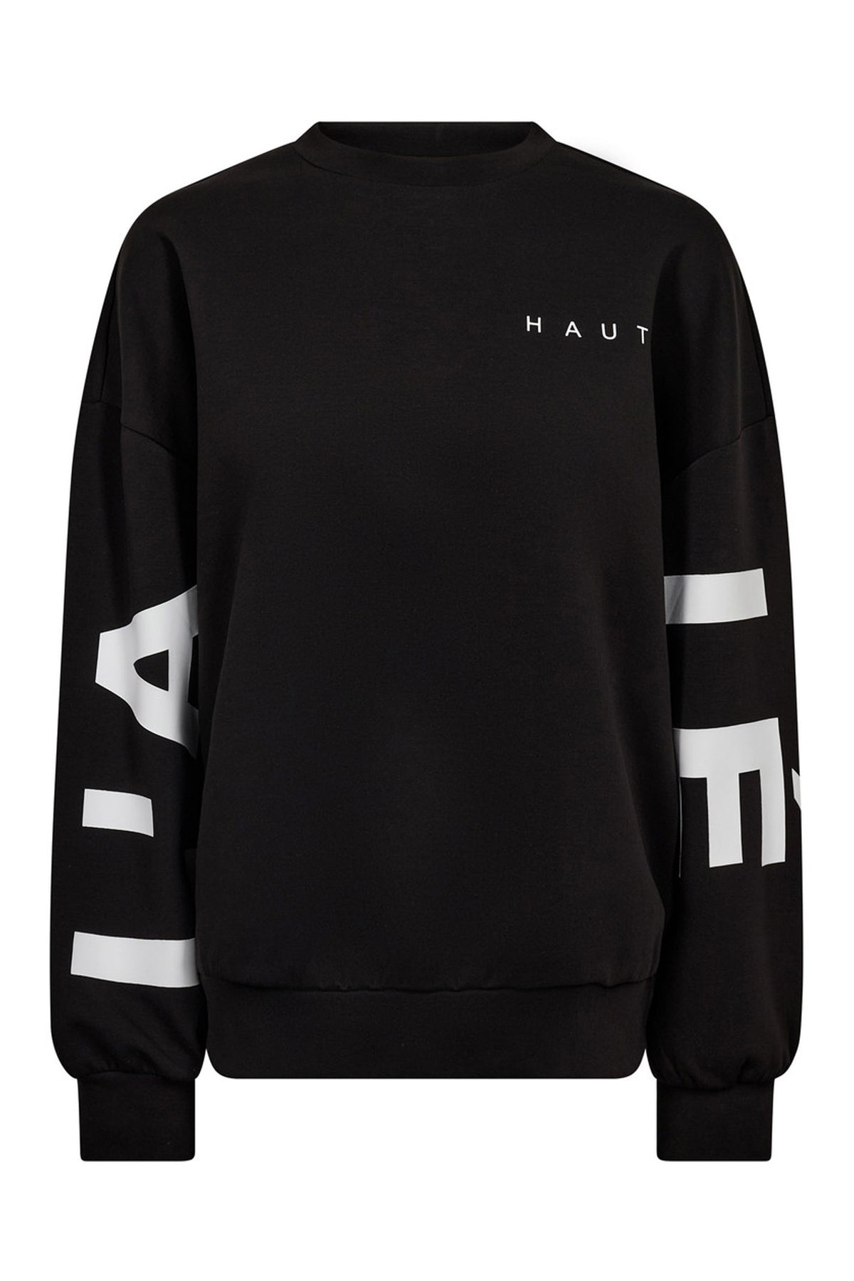 Maxi Split Logo Sweat Svart/ Vit Tryck - HL10413
