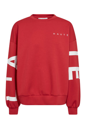 Maxi Split Logo Sweat Röd - HL10413