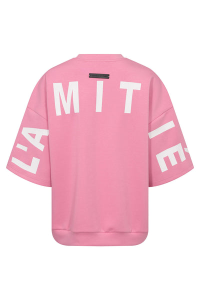 Maxi Split Ss Logo Sweat Candyfloss - HL10461 Thumbnail
