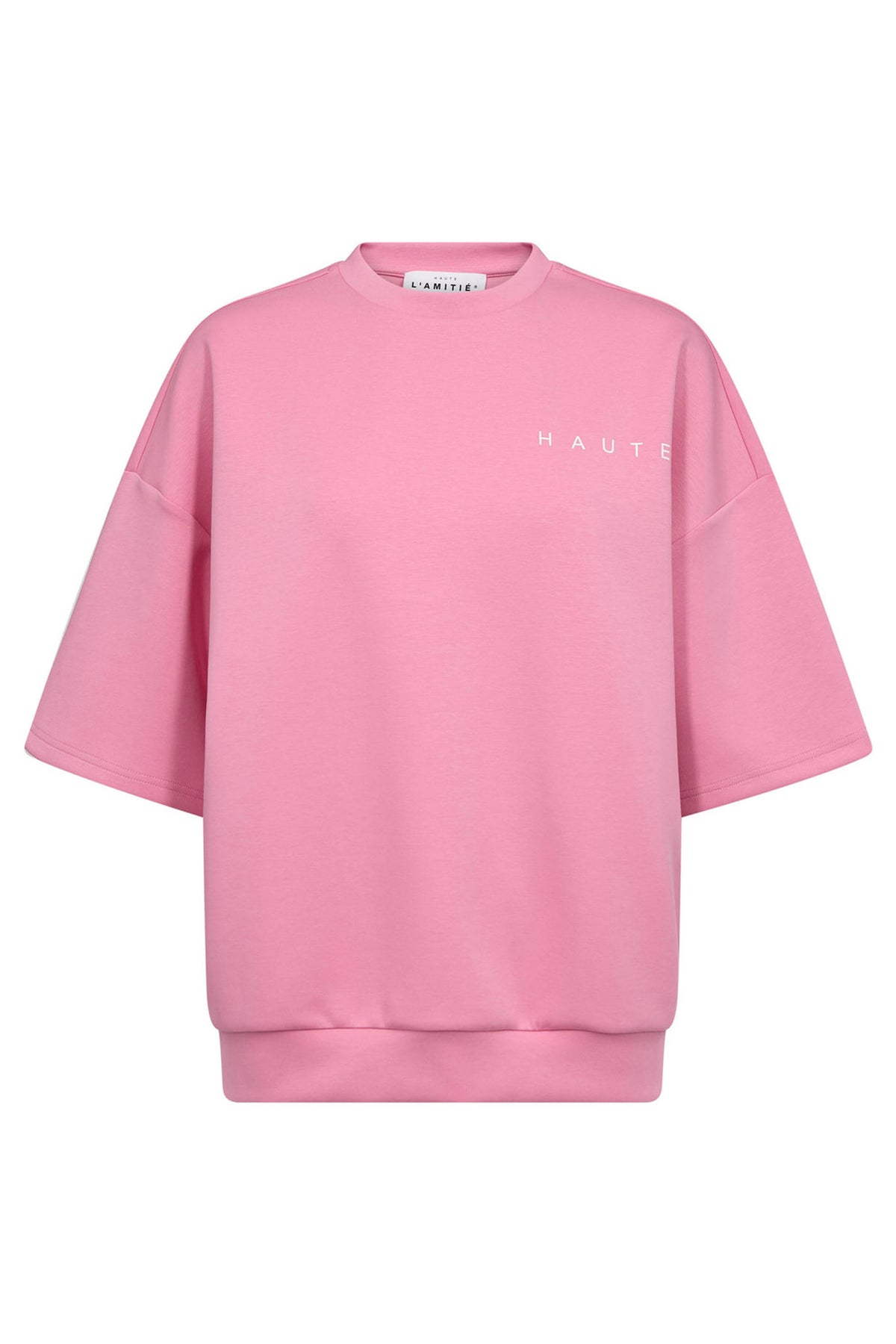 Maxi Split Ss Logo Sweat Candyfloss - HL10461