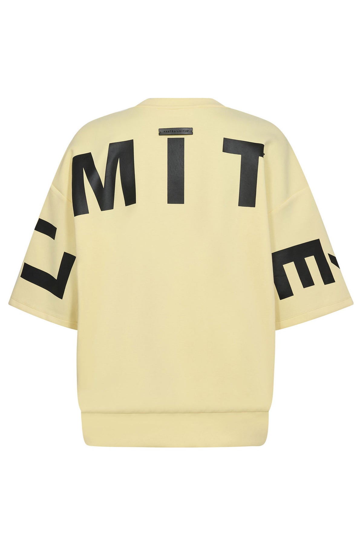 Maxi Split Ss Logo Sweat PALE YELLOW - HL10461