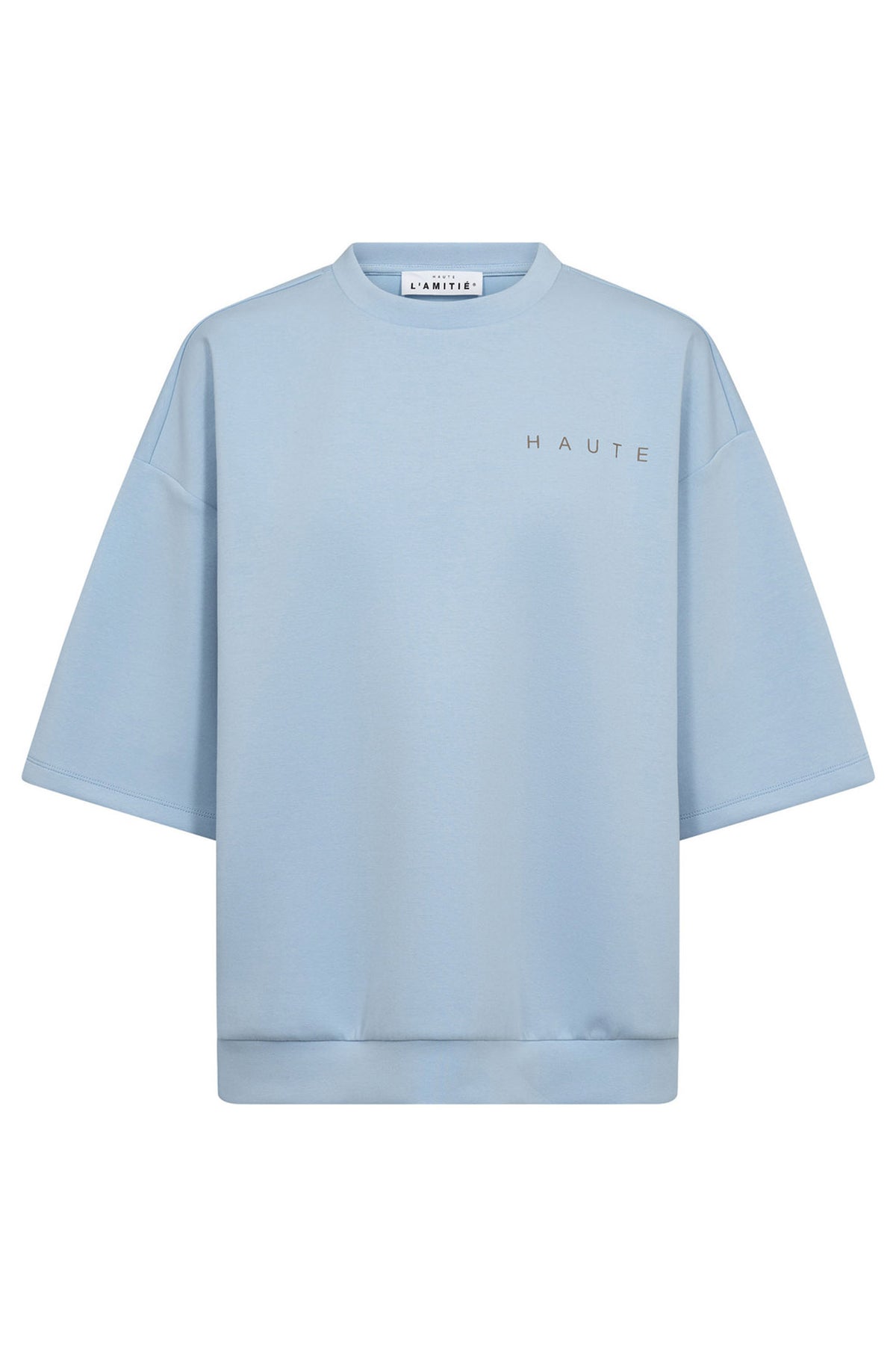 Maxi Split Ss Logo Sweat Ljusblå - HL10461