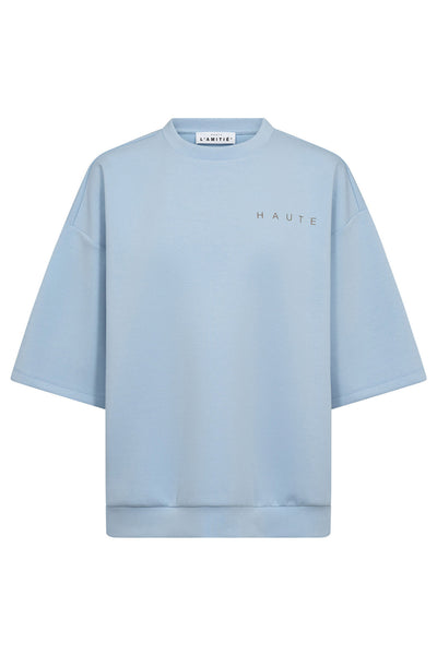 Maxi Split Ss Logo Sweat Ljusblå - HL10461 Thumbnail