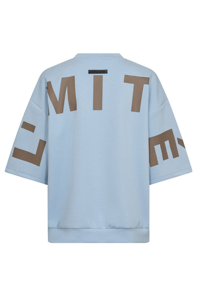 Maxi Split Ss Logo Sweat Ljusblå - HL10461 Thumbnail