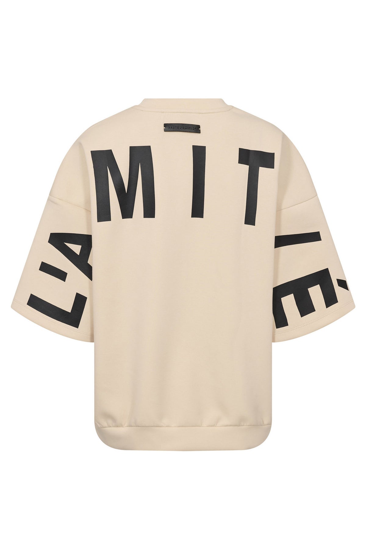 Maxi Split Ss Logo Sweat Pearl/ Black - HL10461