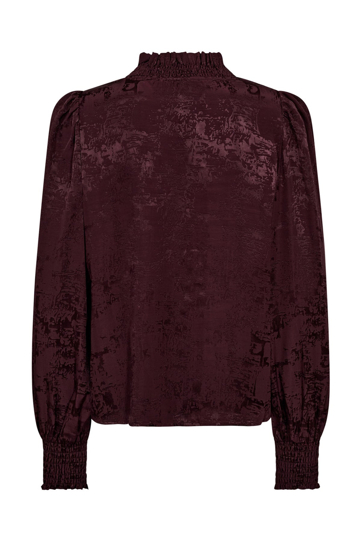 MikoCC V-Blouse 67-Plommon - 35963