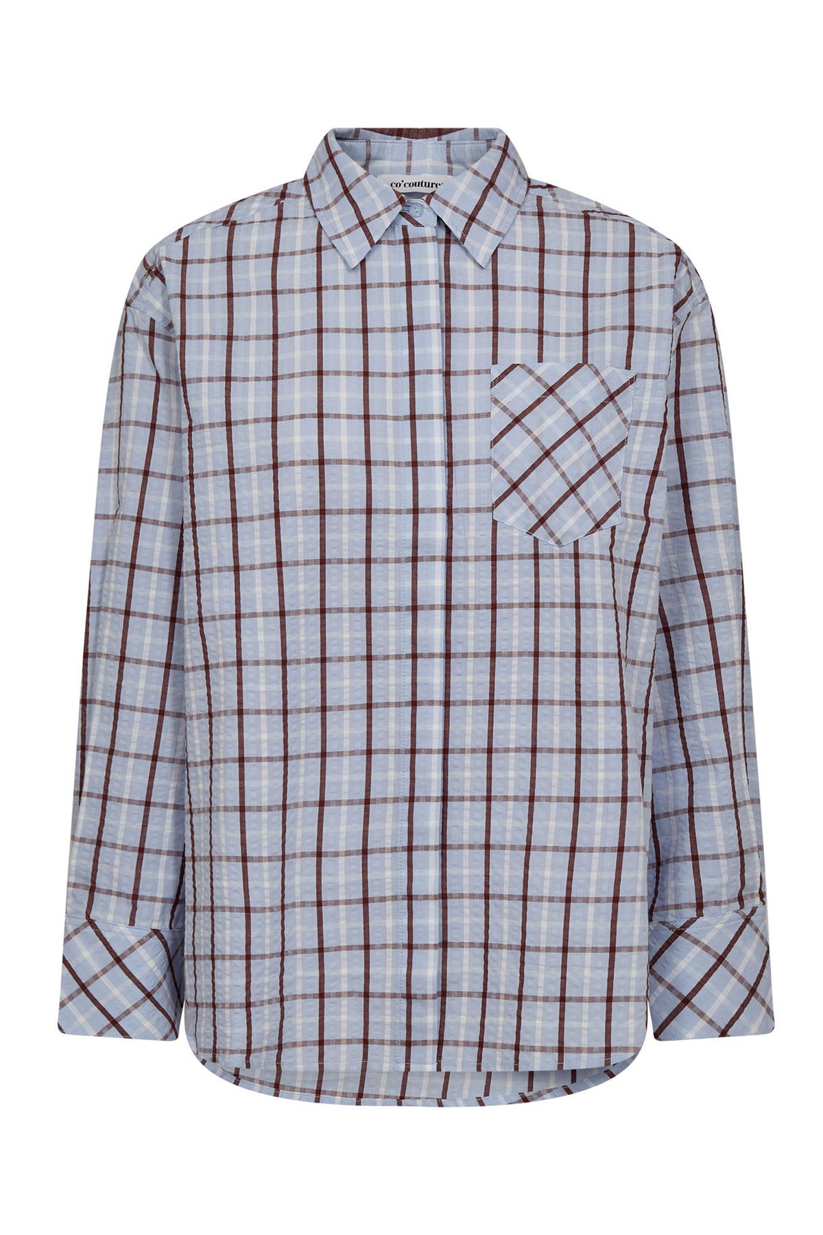 MileyCC Oversize Skjorta 23-Pale Blue - 45036