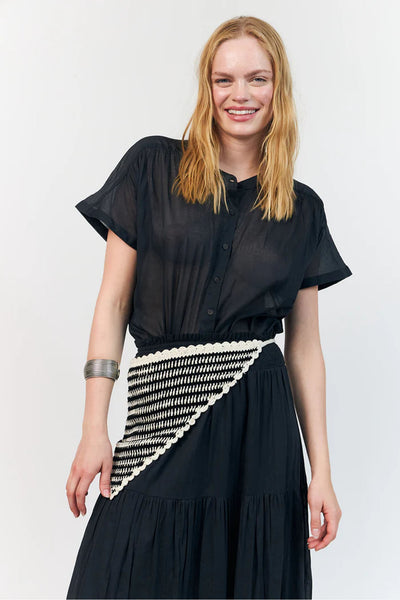 Myall Shirt Ss Washed black - 26263-1024 Thumbnail
