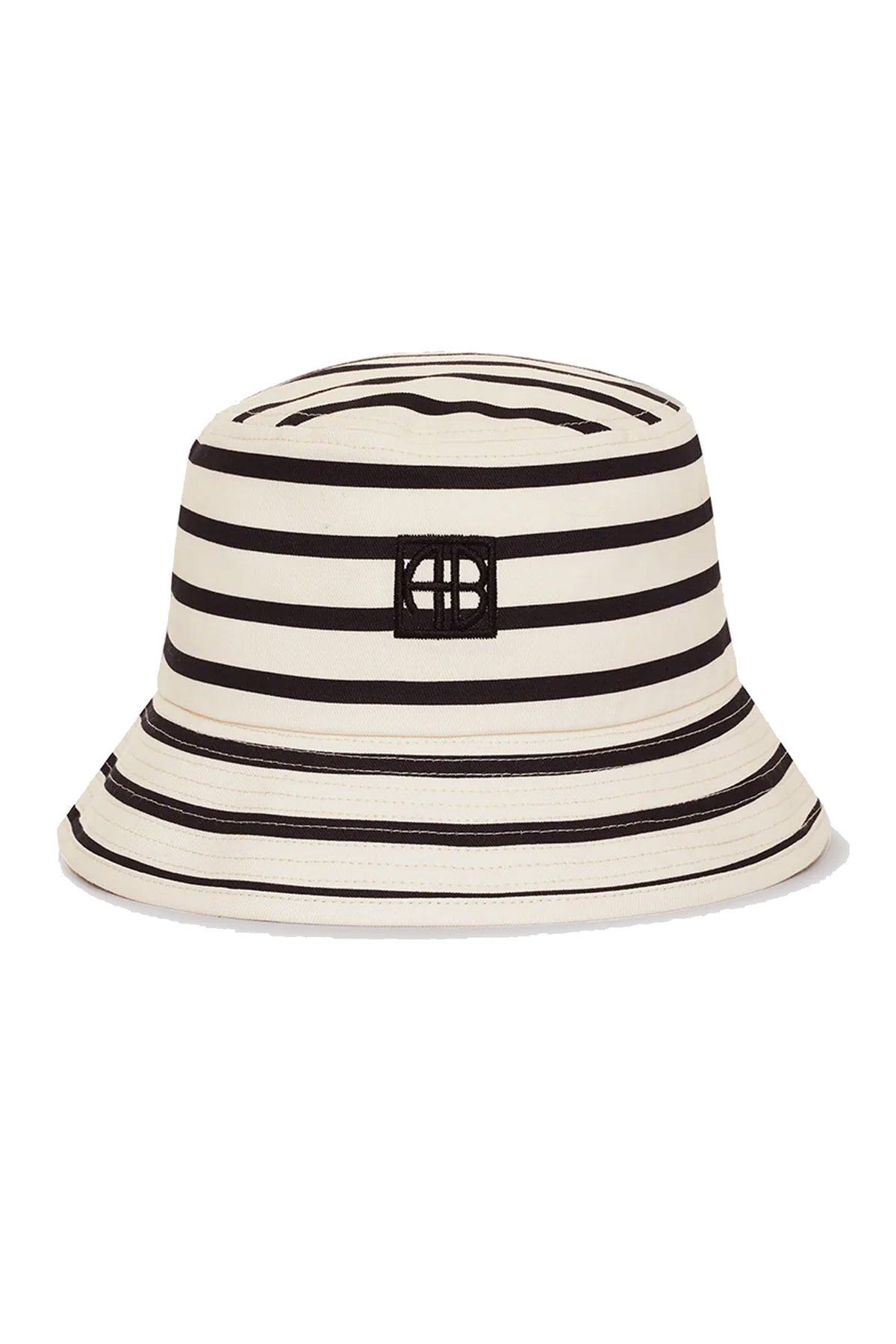 NICKS BUCKET HAT Vit/Svart Randig - A-12-11453