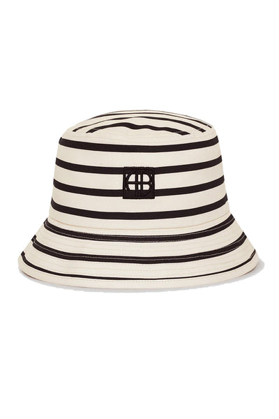 NICKS BUCKET HAT Vit/Svart Randig - A-12-11453 Thumbnail