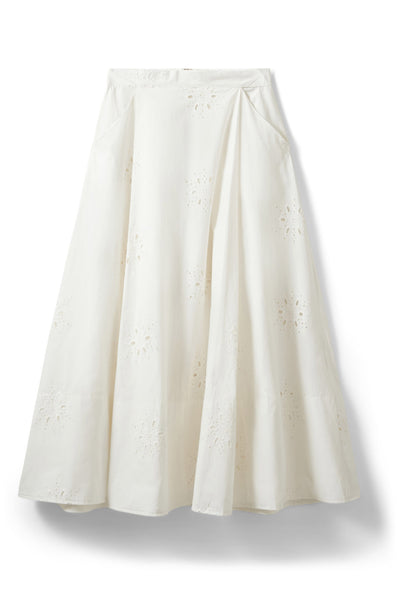 NOORSW BRODERIE ANGLAISE MAXI 0124 Snövit - S262131 Thumbnail