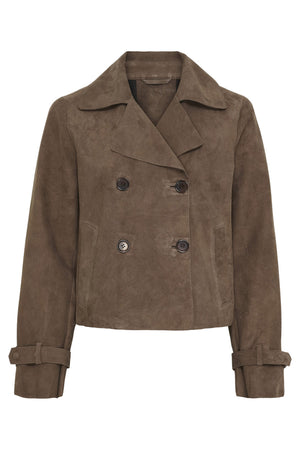 NOPARIS Mockatrenchcoat Kaffebrun - 11446