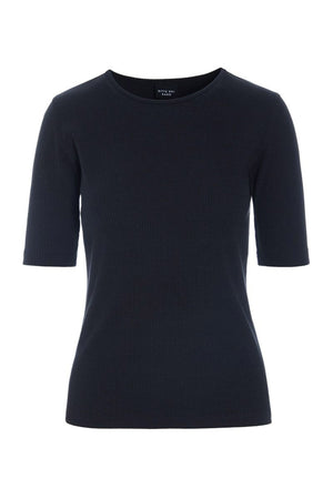 Naibu ribbad blus Svart - 261-4079-5087