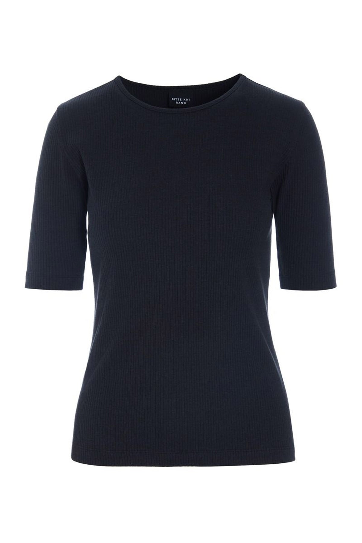 Naibu ribbad blus Svart - 261-4079-5087