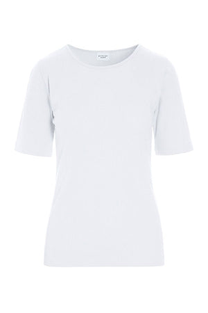 Naibu ribbad blus White - 261-4079-5087