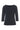 Naibu ribbad blus med 3/4-ärm Svart - 261-4079-5085