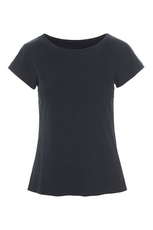 Naibu ribbad t-shirt svart - 261-4079-5086