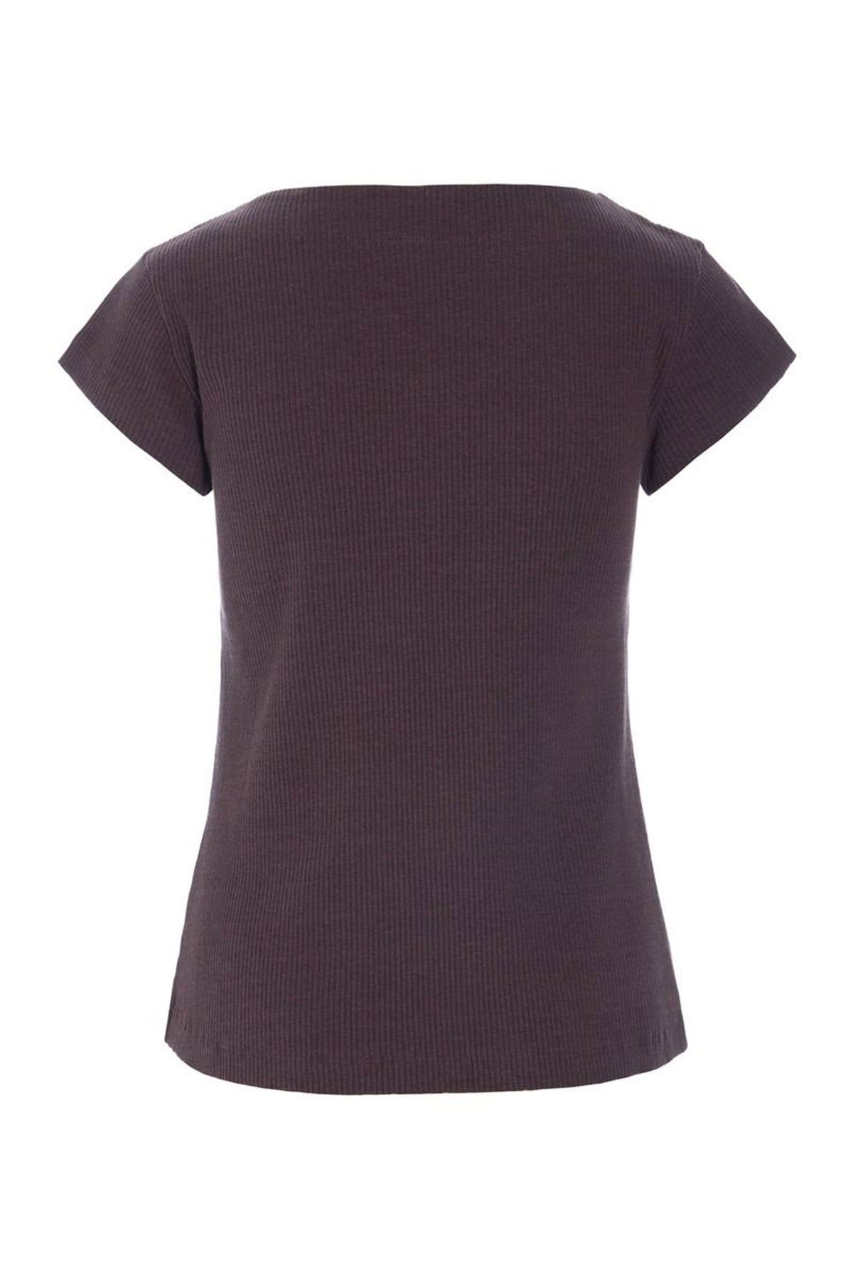 Naibu rib t-shirt RAISIN - 261-4079-5086