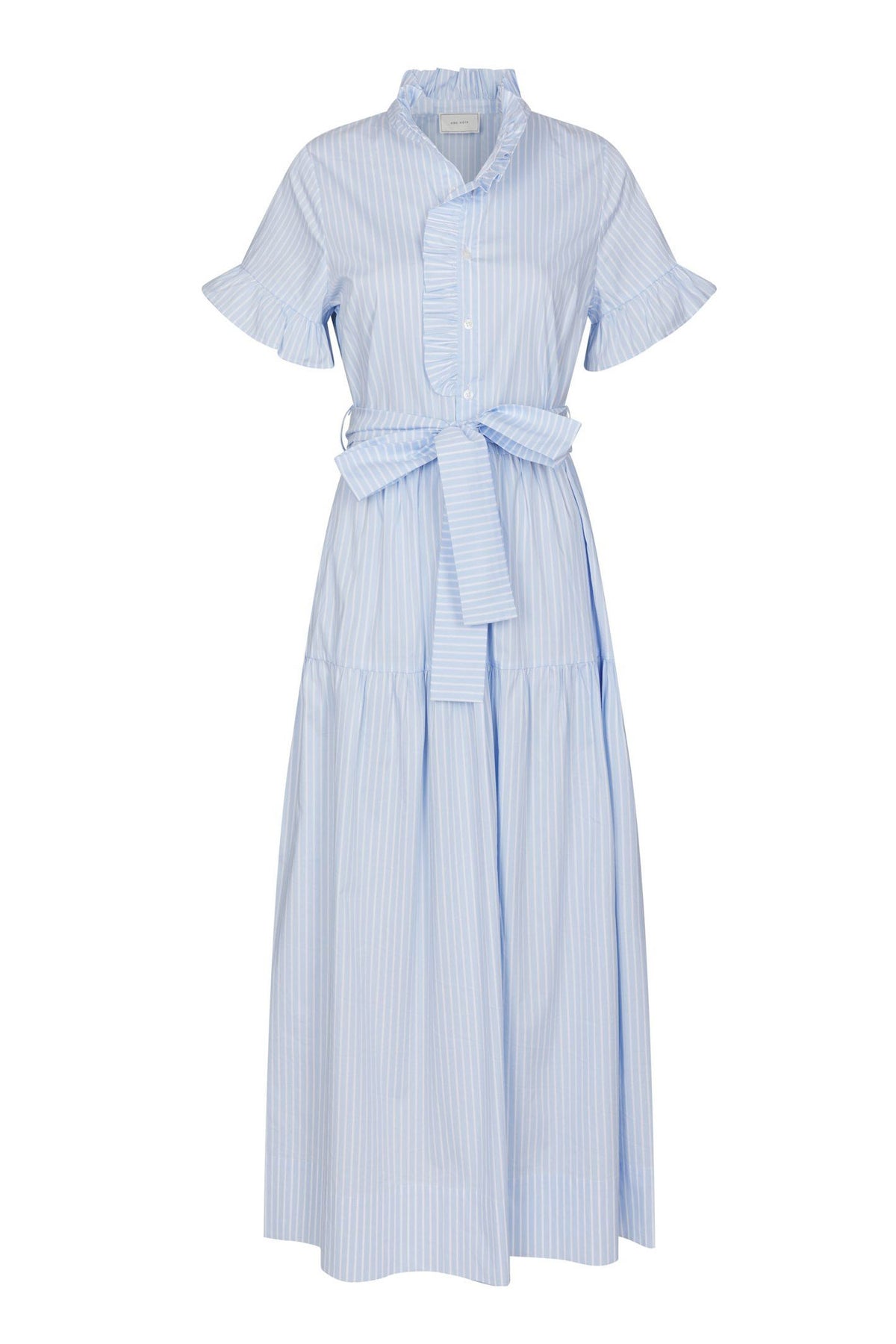 Nellie Soft Stripe Dress Ljusblå - 168230