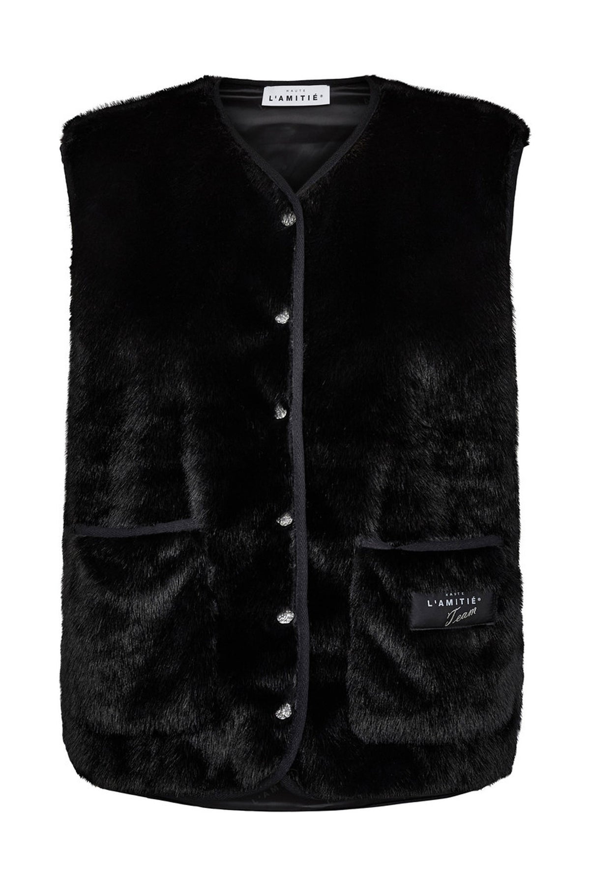 New Fur Tech Väst Svart - HL10409