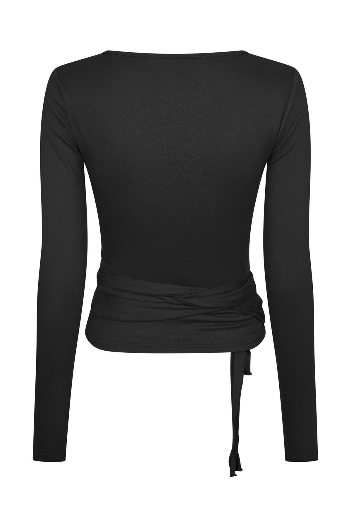 Nia Jersey Wrap Svart - 165501