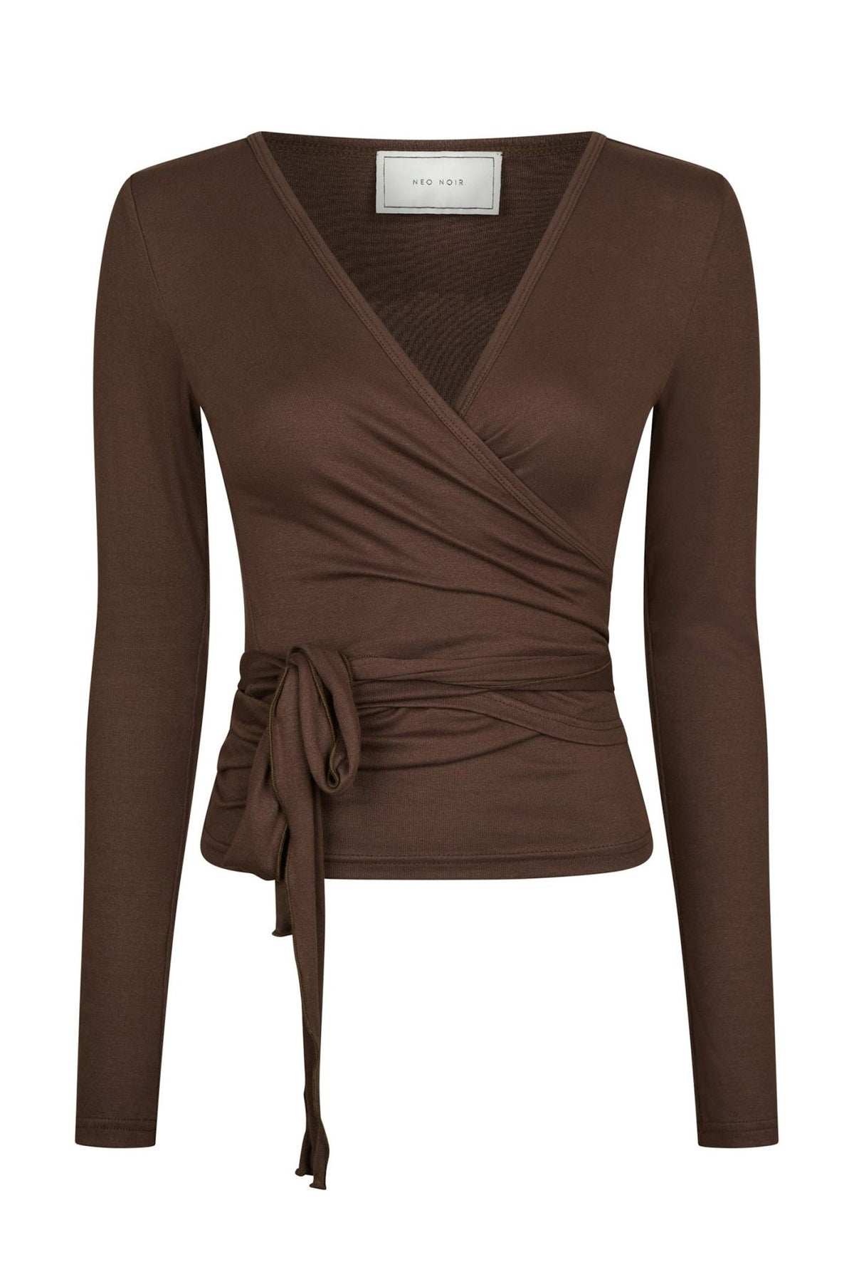 Nia Jersey Wrap Chokladbrun - 165501