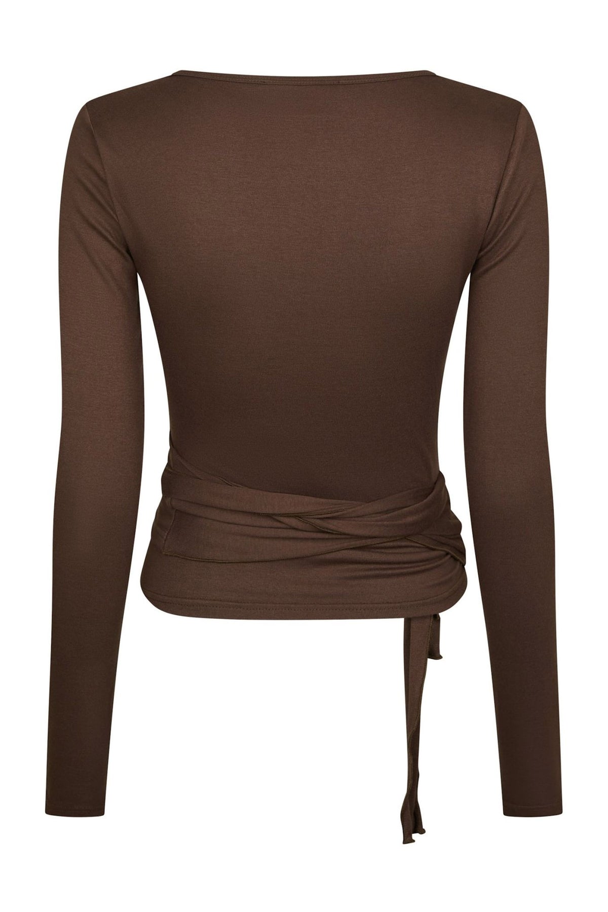 Nia Jersey Wrap Chokladbrun - 165501
