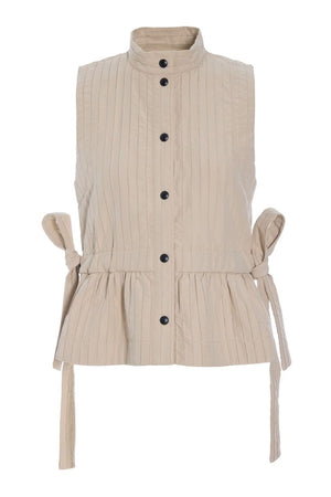 Nijuso Ärmlös topp IVORY - 261-2460-5581