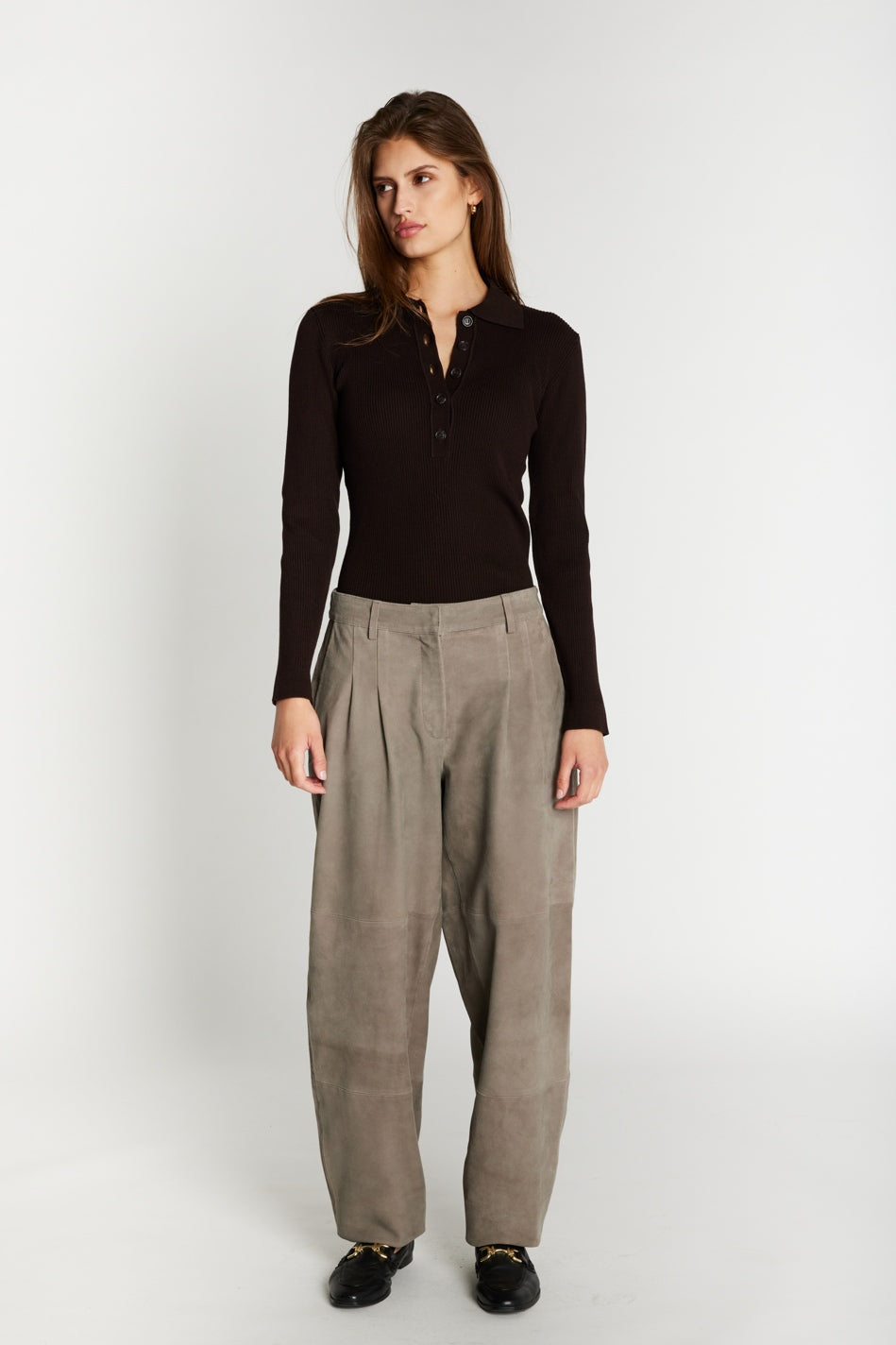 SuedaBBBarel mockabyxor Taupe Grey - BBW5196