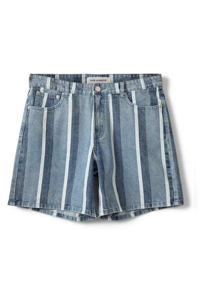 OZILASW RANDIGA JEANS SHORTS 5123 Blå denim Randig - S262271 Thumbnail