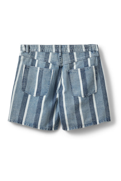 OZILASW RANDIGA JEANS SHORTS 5123 Blå denim Randig - S262271 Thumbnail