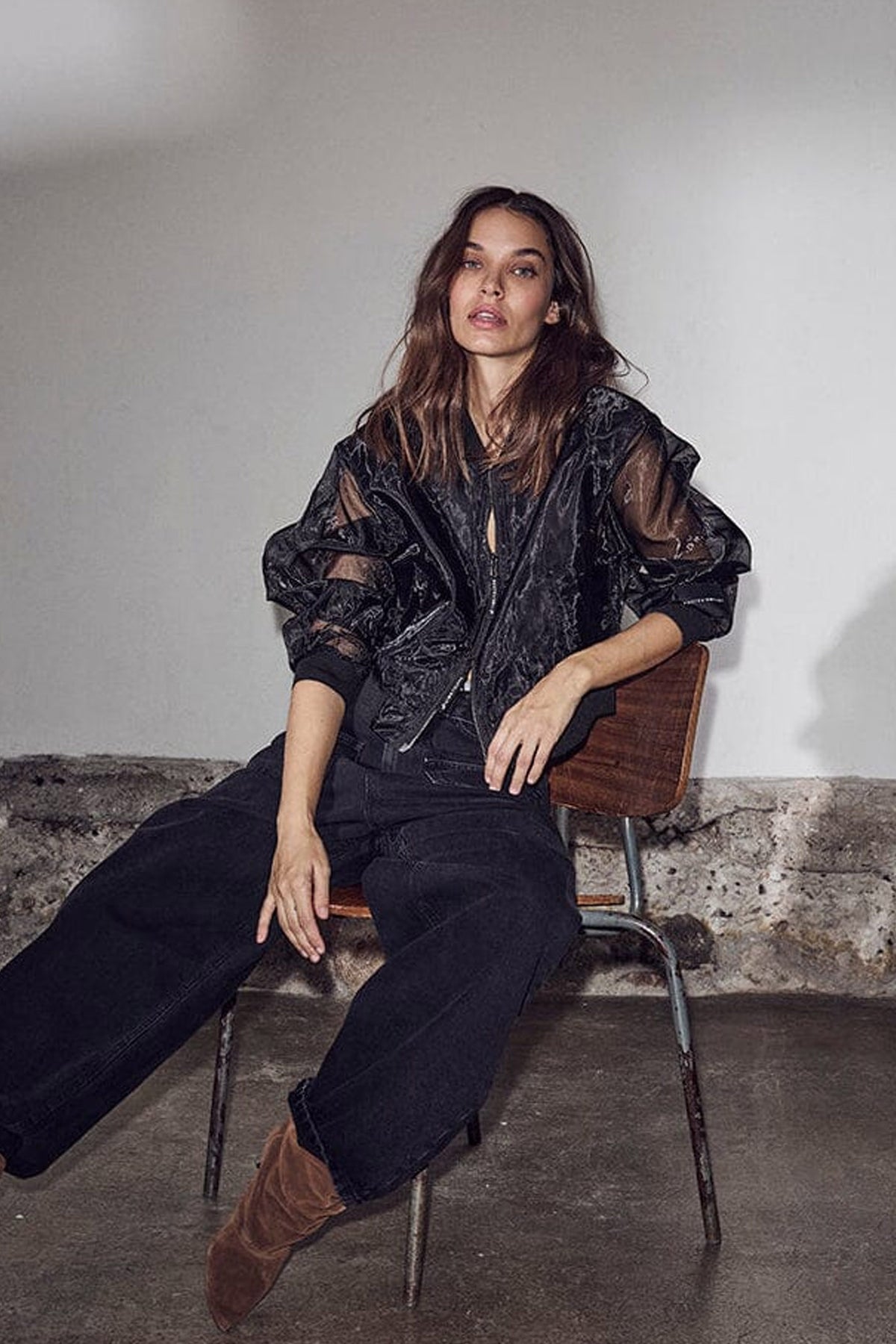 Organza Bomber Svart - HL10660