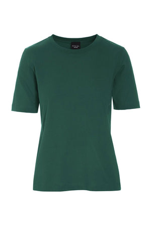 Osaka t-shirt i ekologisk bomull DEEP GRASS GREEN - 261-4075-3435