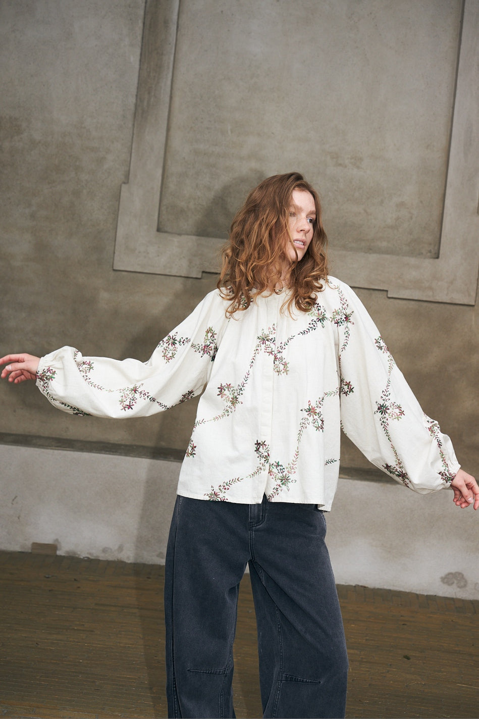 HaileyLL Shirt LS 02 Creme - 26437-1026