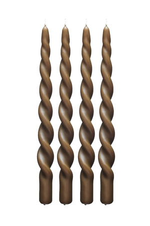 Paia Copenhagen Twist Candle - Ask med 4 - Teak
