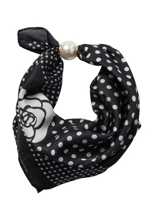 PearlCC Scarf 30001-Black Dot - 39069