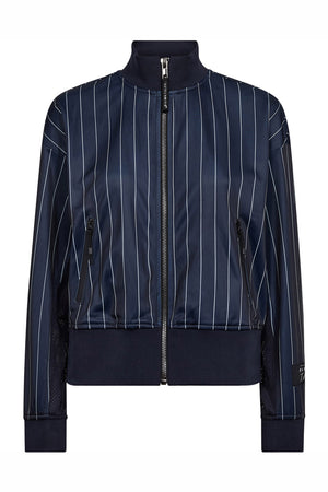 Pin Stripe Zip Sweat Navy - HL10542