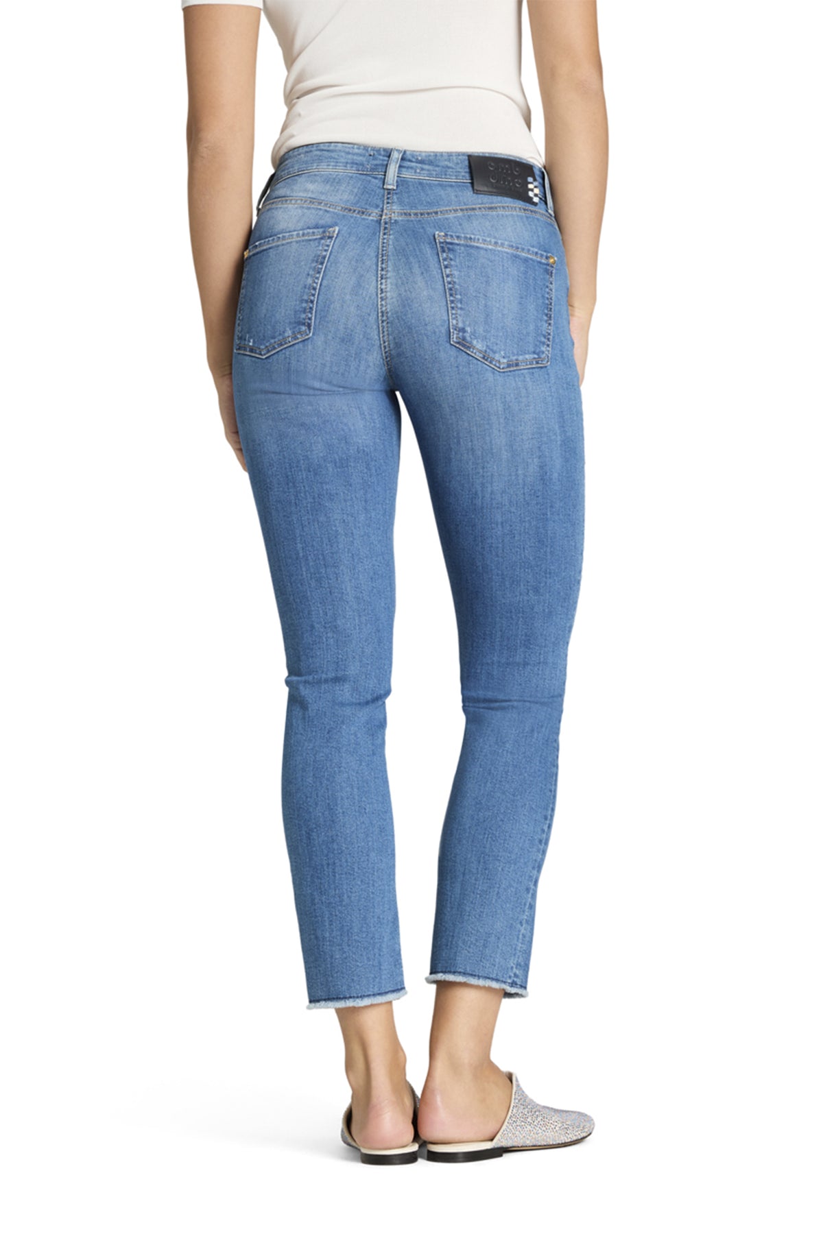 Piper Cropped Blå Denim - 0027 23 9182