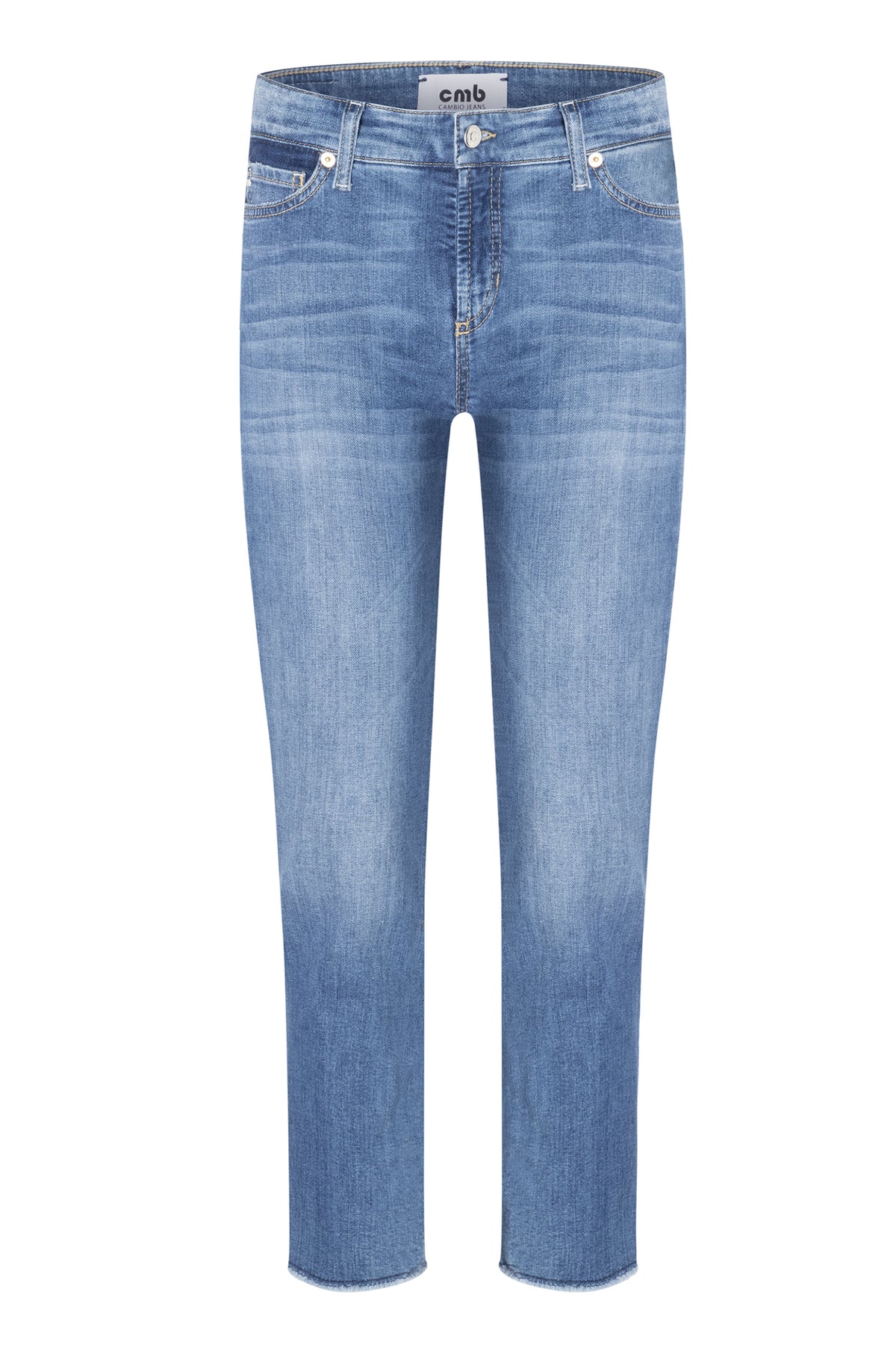 Piper Cropped Blå Denim - 0027 23 9182
