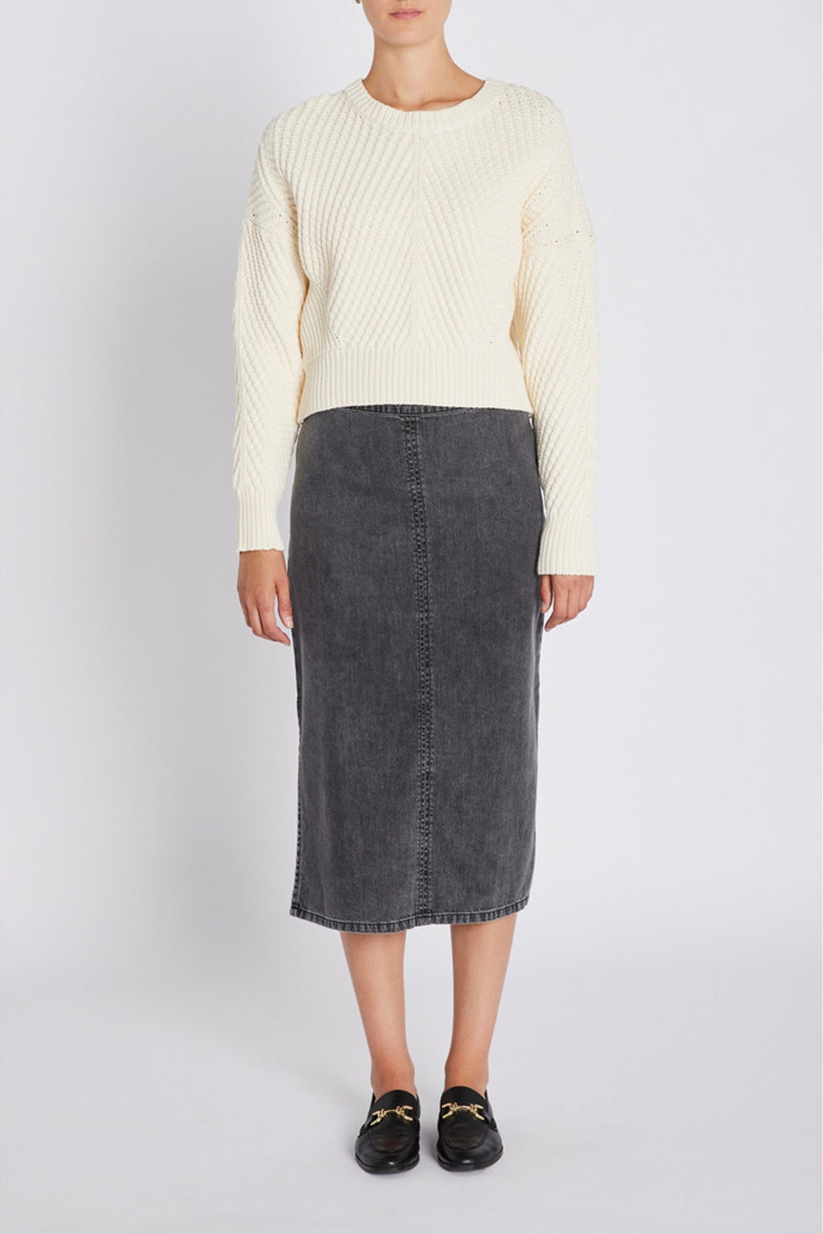 PlatieBBEmmi kjol Grey Denim - BBW4696