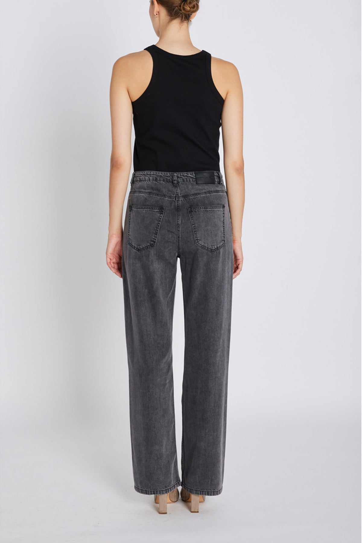 PlatieBB Loose pants Grey Denim - BBW4694