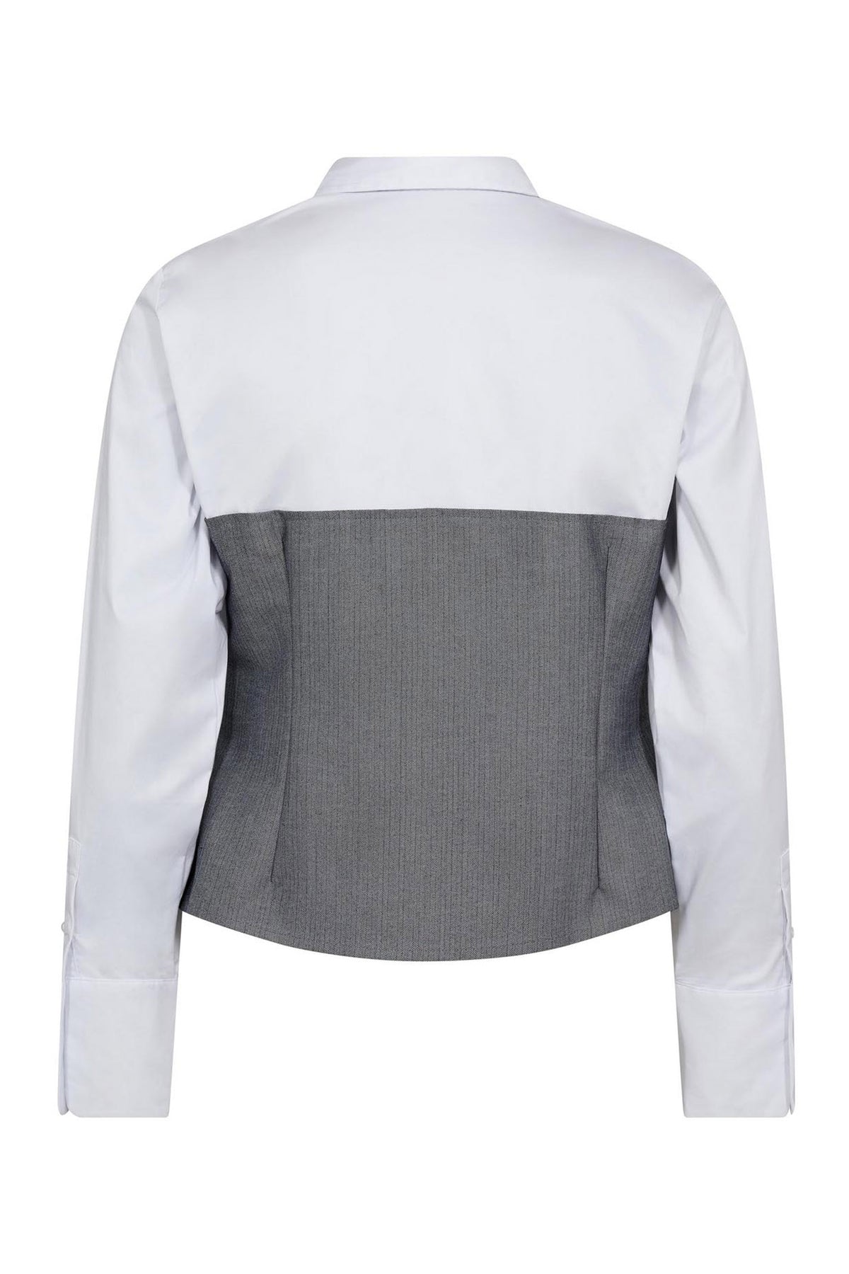 PollyCC Corsage Mix Skjorta 4000-Vit - 45028