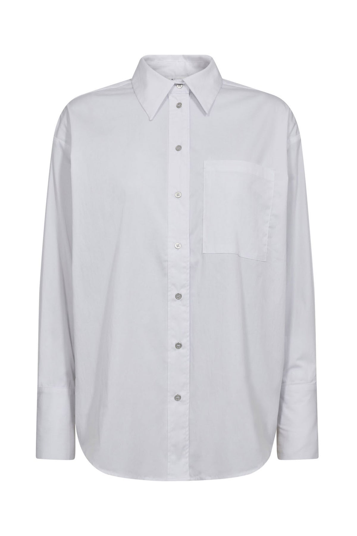 PoppyCC Cuff Shirt 4000-Vit - 35928
