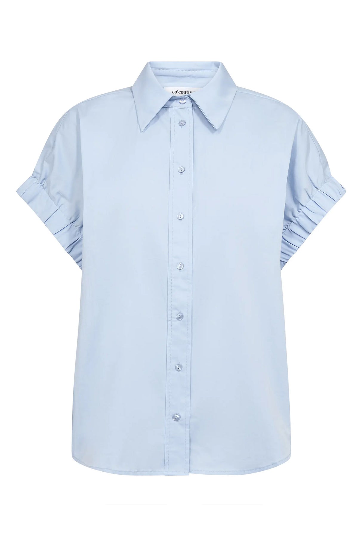 PoppyCC Elastic Cuff SS Shirt 40004-Pale Blue - 500053